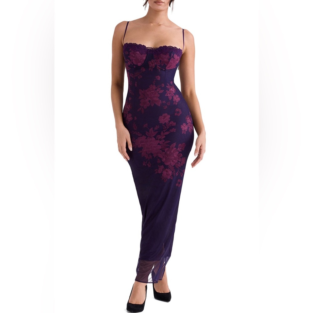 House of CB 'Aiza' Floral Underwire Dress (L+)